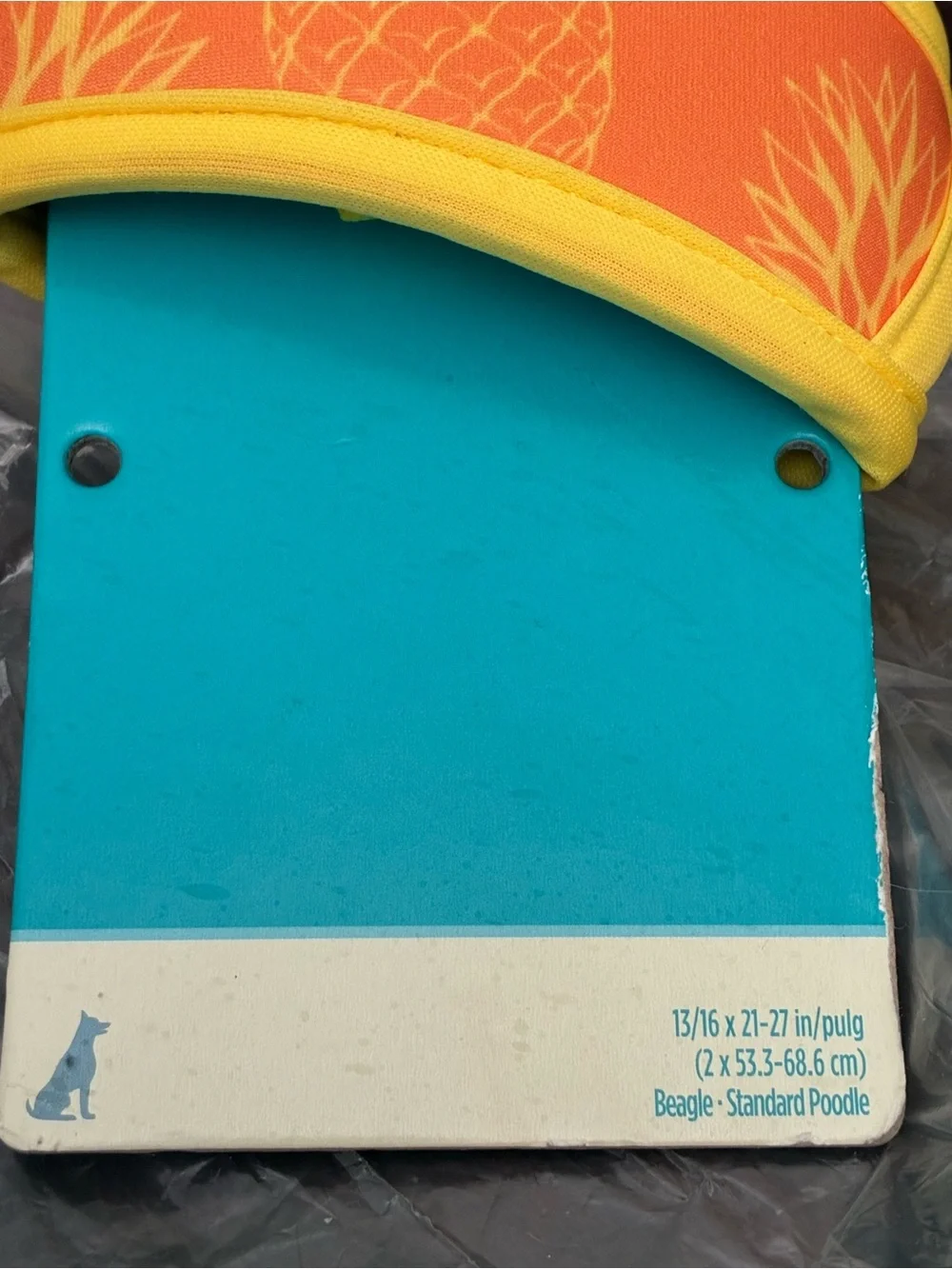 Heart to Tail Reversible Dog Pet Harness Size Medium Pineapples NEW